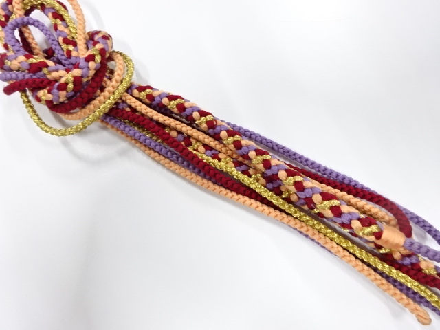 正絹　手組帯締め